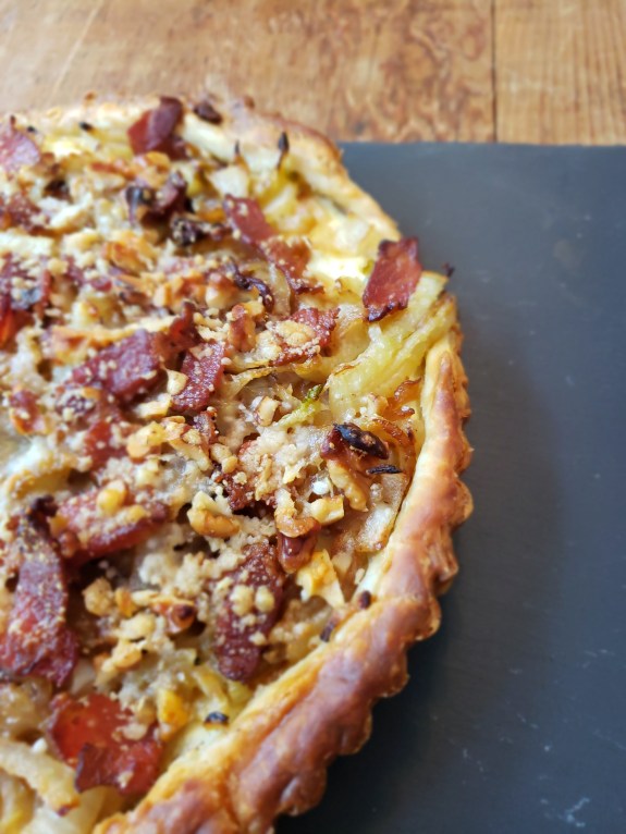 fennel, onion &amp; goat cheese tart